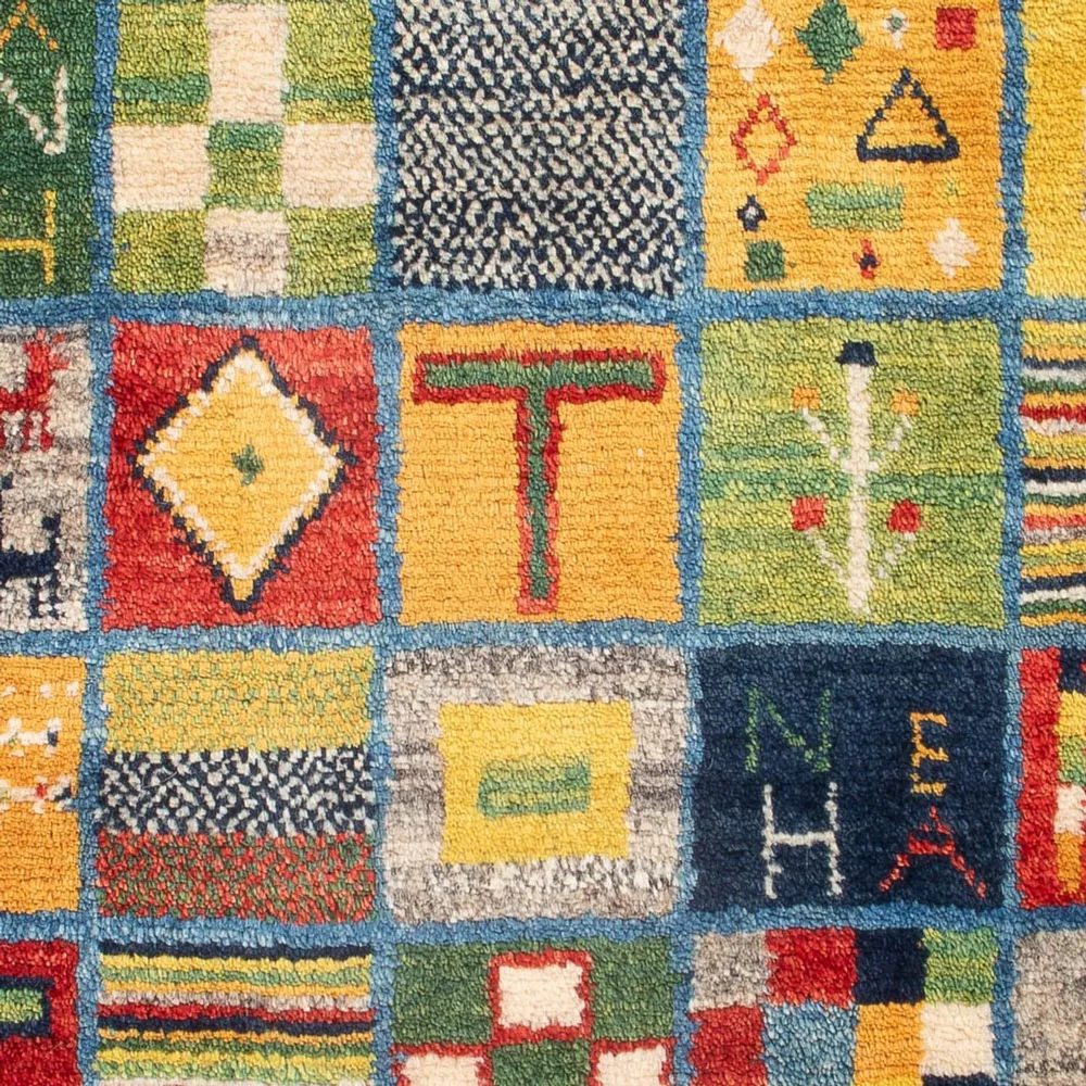 Gabbeh-teppe - persisk - 98 x 61 cm - flerfarget