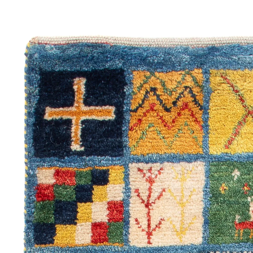 Gabbeh-teppe - persisk - 98 x 61 cm - flerfarget
