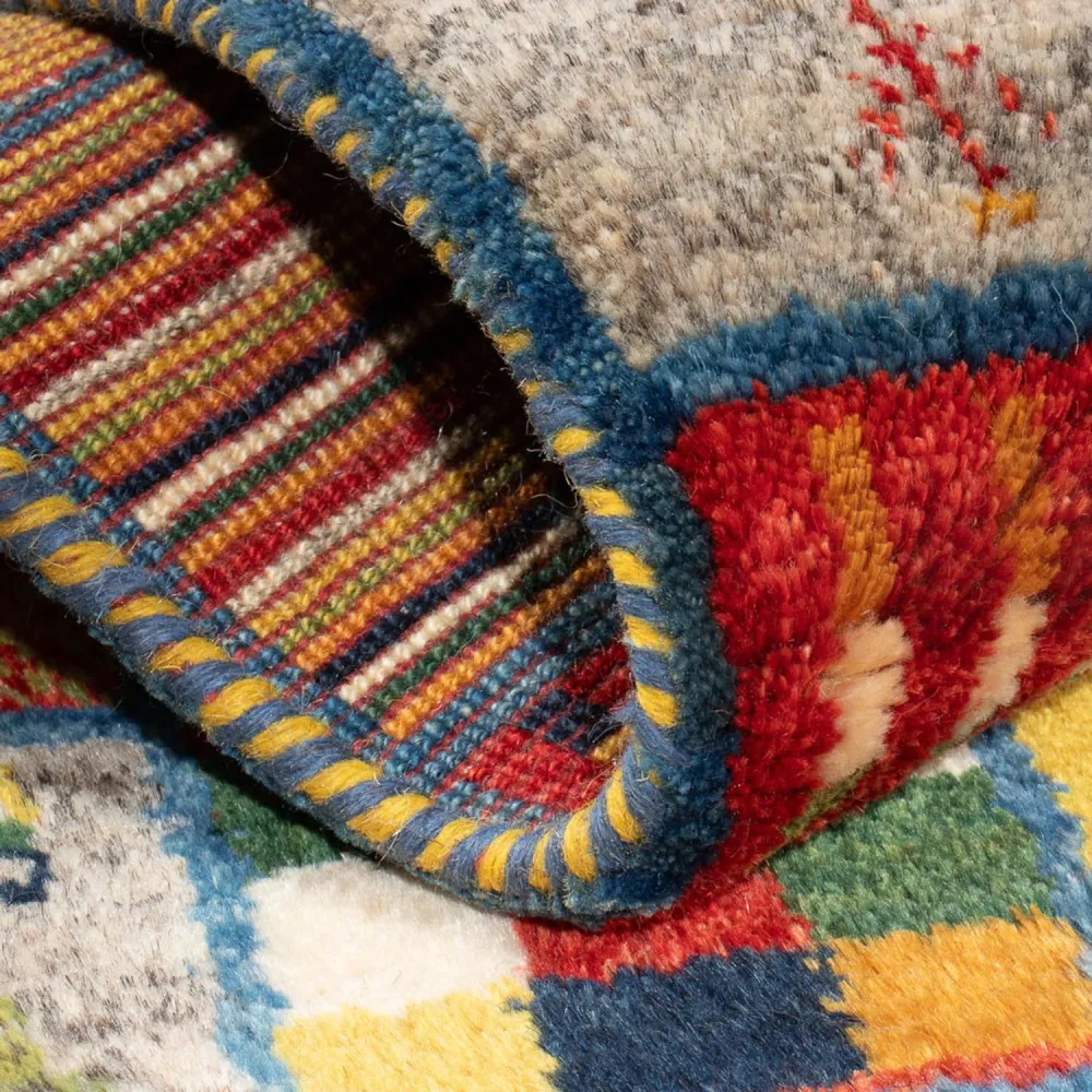 Gabbeh-teppe - persisk - 98 x 61 cm - flerfarget