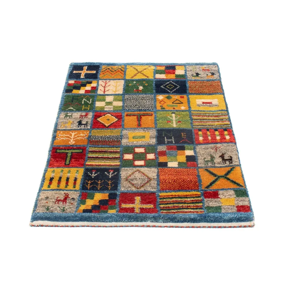 Gabbeh-teppe - persisk - 98 x 61 cm - flerfarget