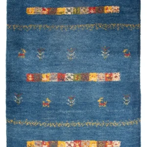 Gabbeh-teppe - persisk - 92 x 65 cm - flerfarget