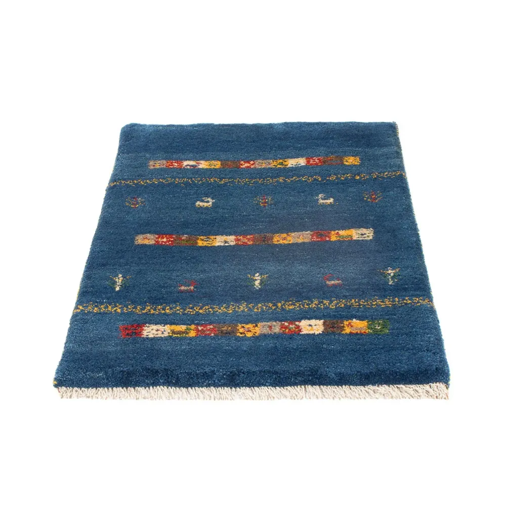 Gabbeh-teppe - persisk - 87 x 63 cm - flerfarget