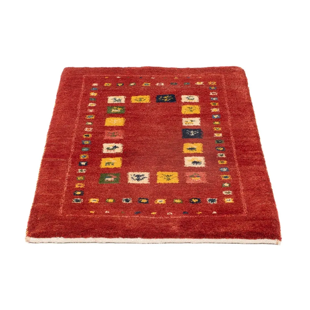 Gabbeh-teppe - persisk - 88 x 59 cm - flerfarget