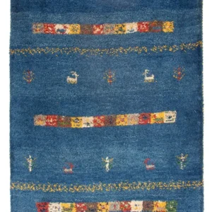 Gabbeh-teppe - persisk - 87 x 63 cm - flerfarget