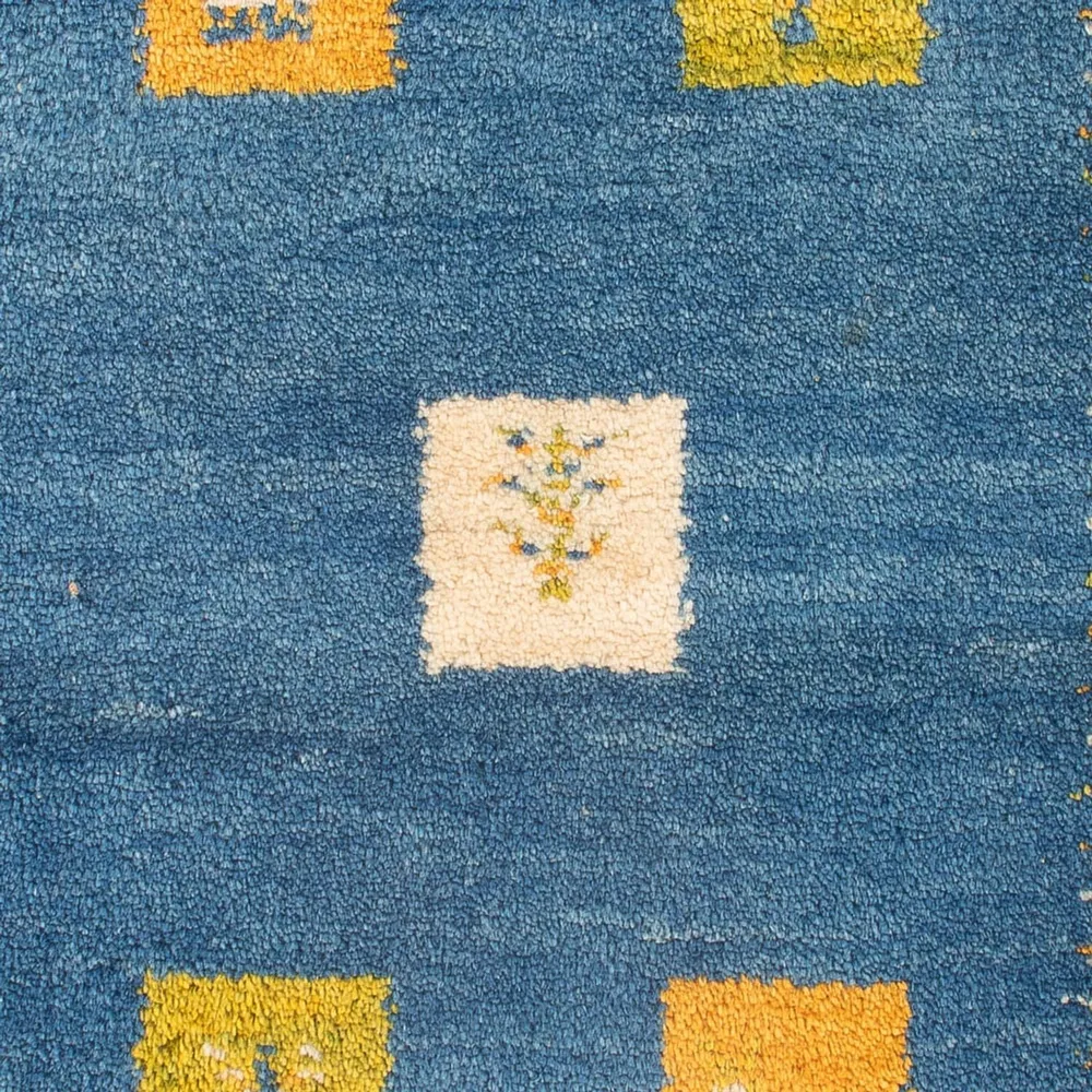 Gabbeh-teppe - persisk - 89 x 59 cm - flerfarget
