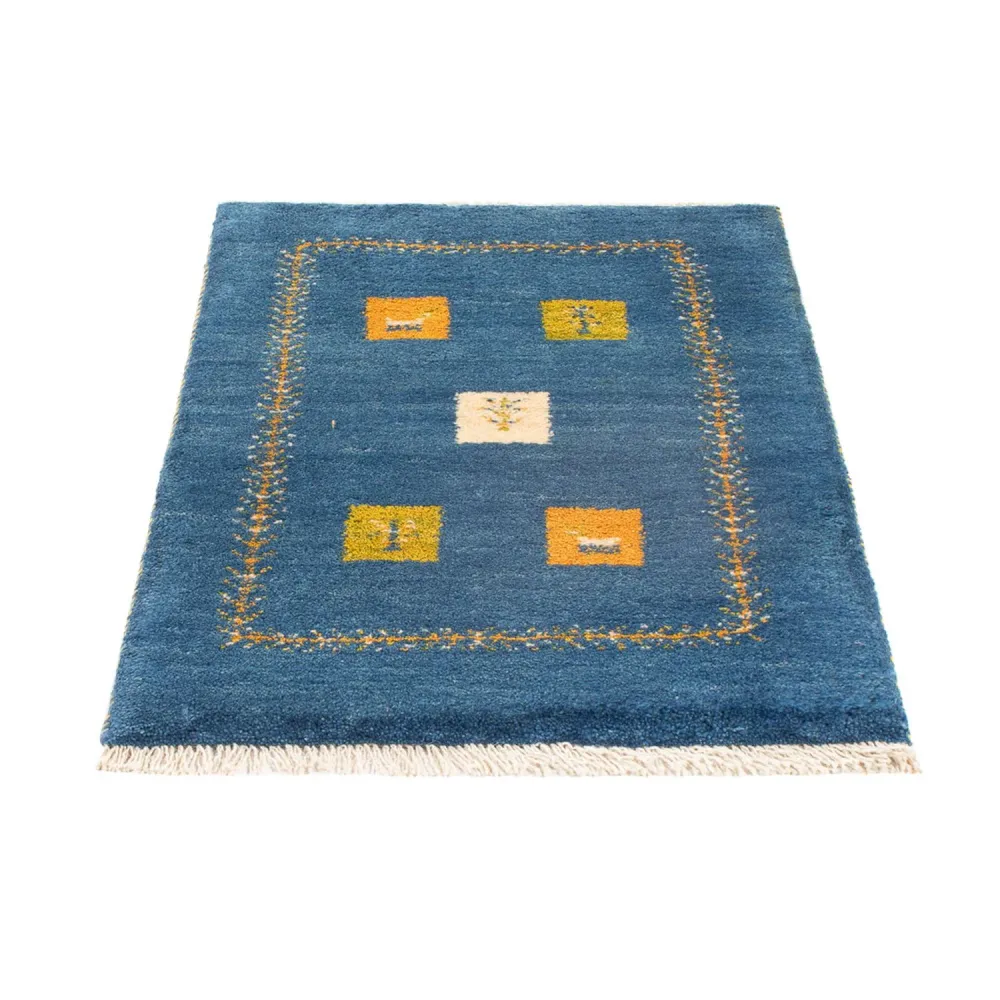 Gabbeh-teppe - persisk - 89 x 59 cm - flerfarget