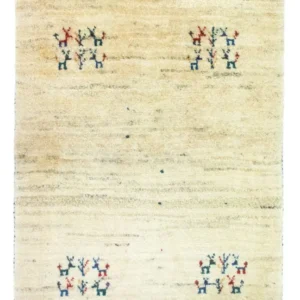 Gabbeh-teppe - persisk - 94 x 64 cm - flerfarget