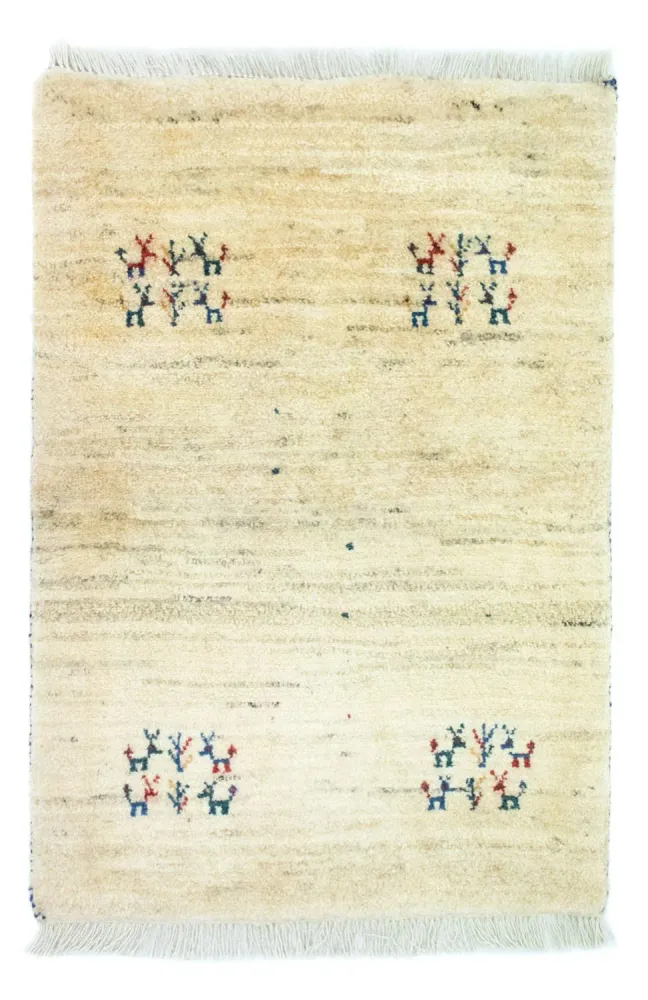 Gabbeh-teppe - persisk - 94 x 64 cm - flerfarget