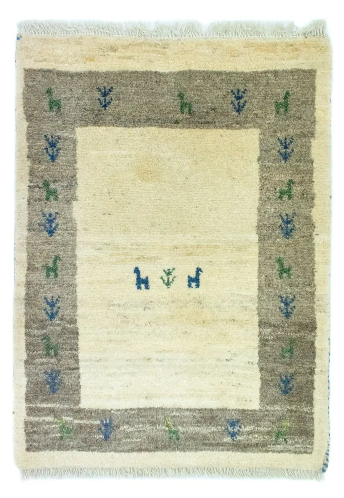 Gabbeh-teppe - persisk - 88 x 67 cm - flerfarget
