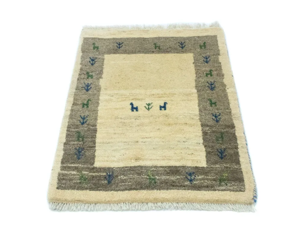 Gabbeh-teppe - persisk - 88 x 67 cm - flerfarget