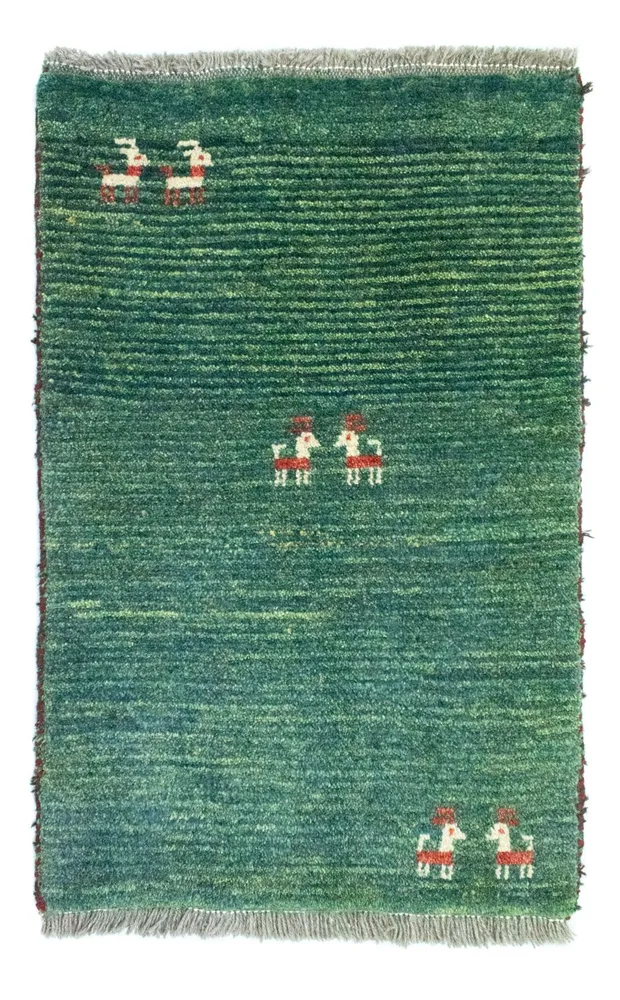 Gabbeh-teppe - persisk - 90 x 60 cm - flerfarget