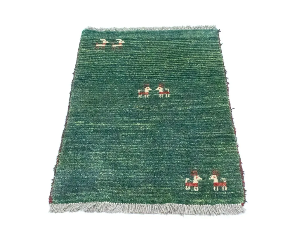 Gabbeh-teppe - persisk - 90 x 60 cm - flerfarget