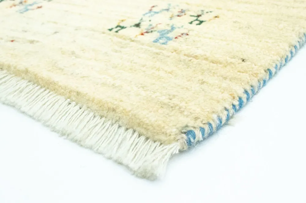 Gabbeh-teppe - persisk - 90 x 64 cm - flerfarget