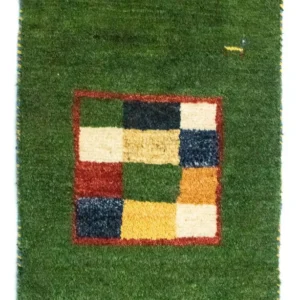Gabbeh-teppe - persisk - 60 x 40 cm - grønn