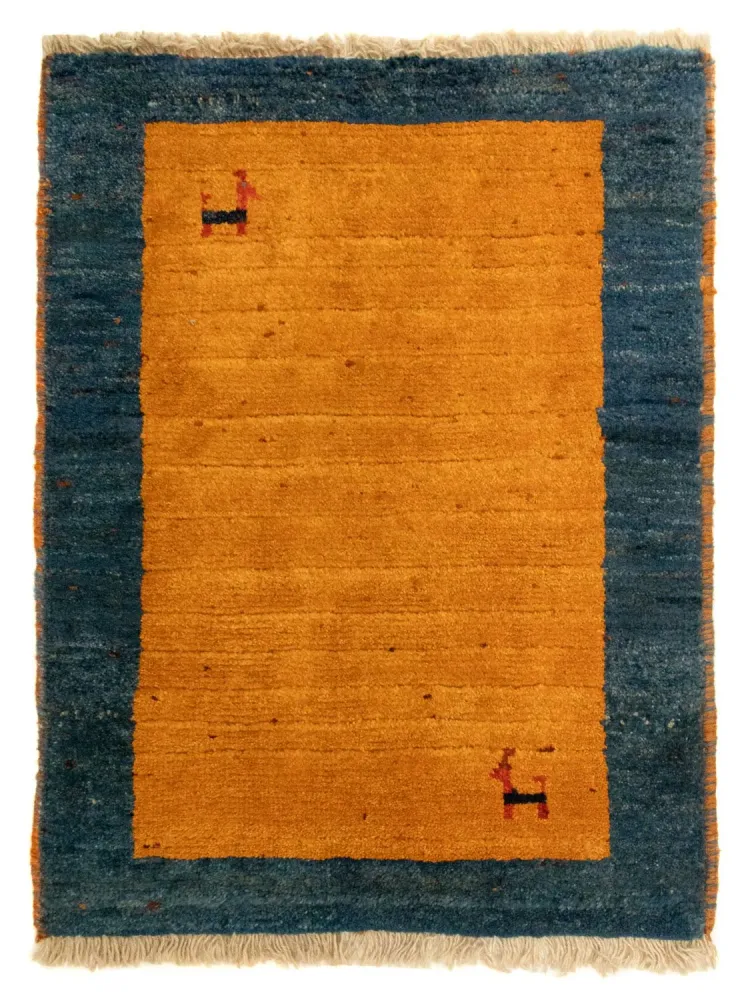 Gabbeh-teppe - persisk - 85 x 64 cm - gull