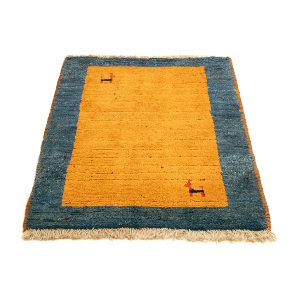 Gabbeh-teppe - persisk - 85 x 64 cm - gull
