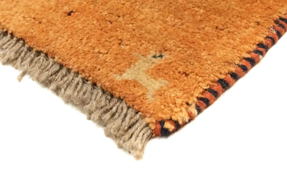 Gabbeh-teppe - persisk - 86 x 58 cm - gull