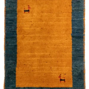 Gabbeh-teppe - persisk - 85 x 64 cm - gull