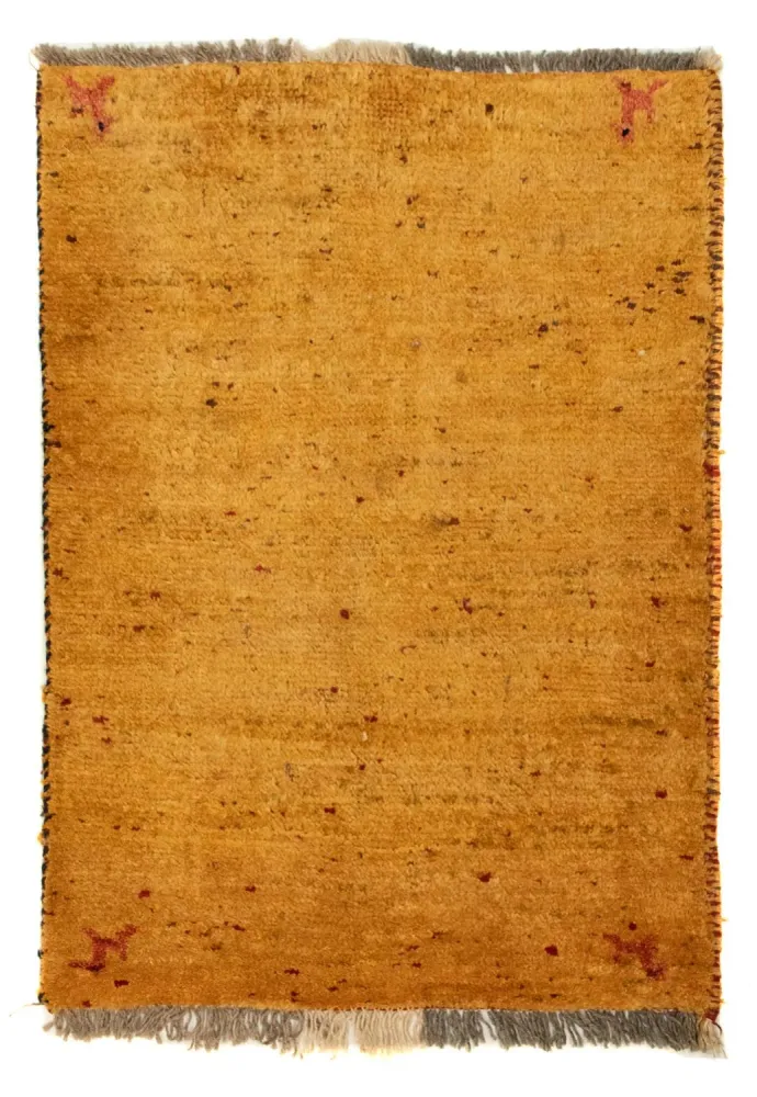 Gabbeh-teppe - persisk - 87 x 62 cm - gull