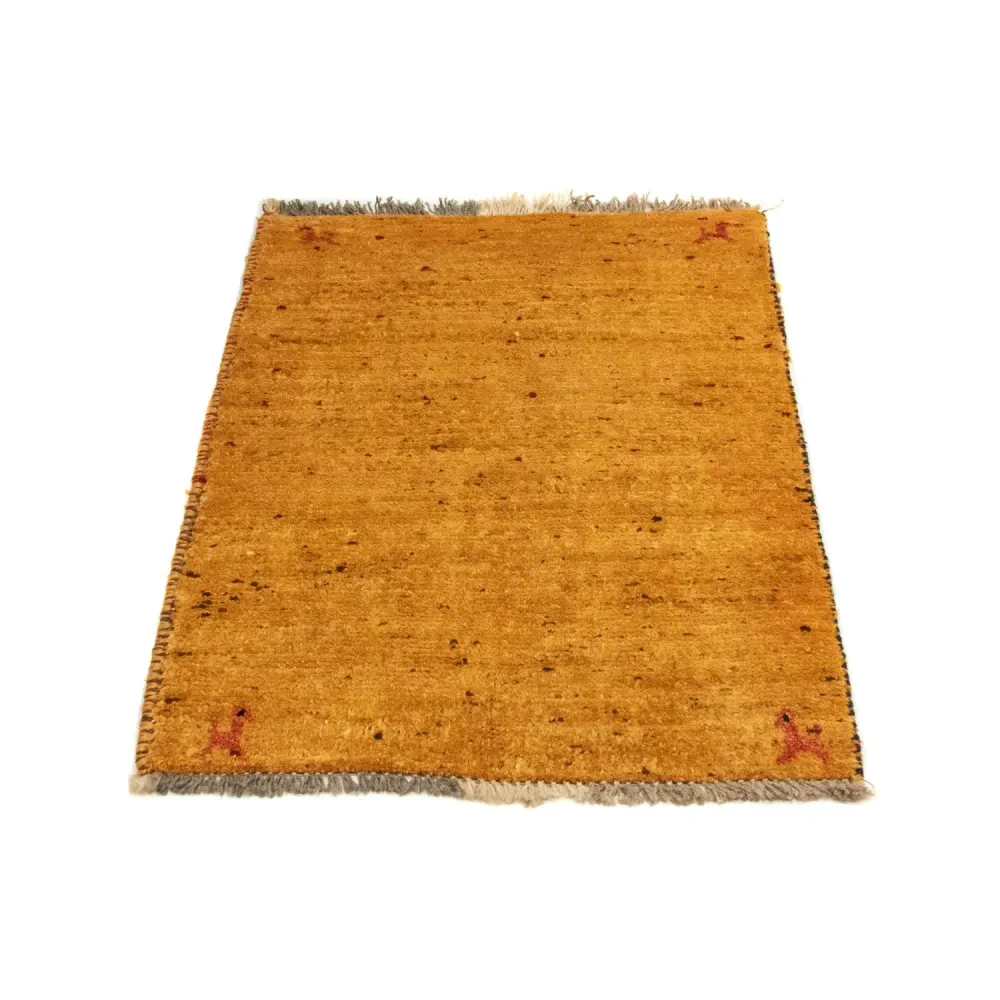 Gabbeh-teppe - persisk - 87 x 62 cm - gull