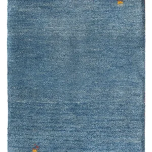 Gabbeh-teppe - persisk - 88 x 62 cm - havblå