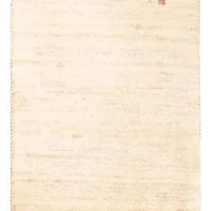 Gabbeh-teppe - persisk - 85 x 60 cm - lys beige