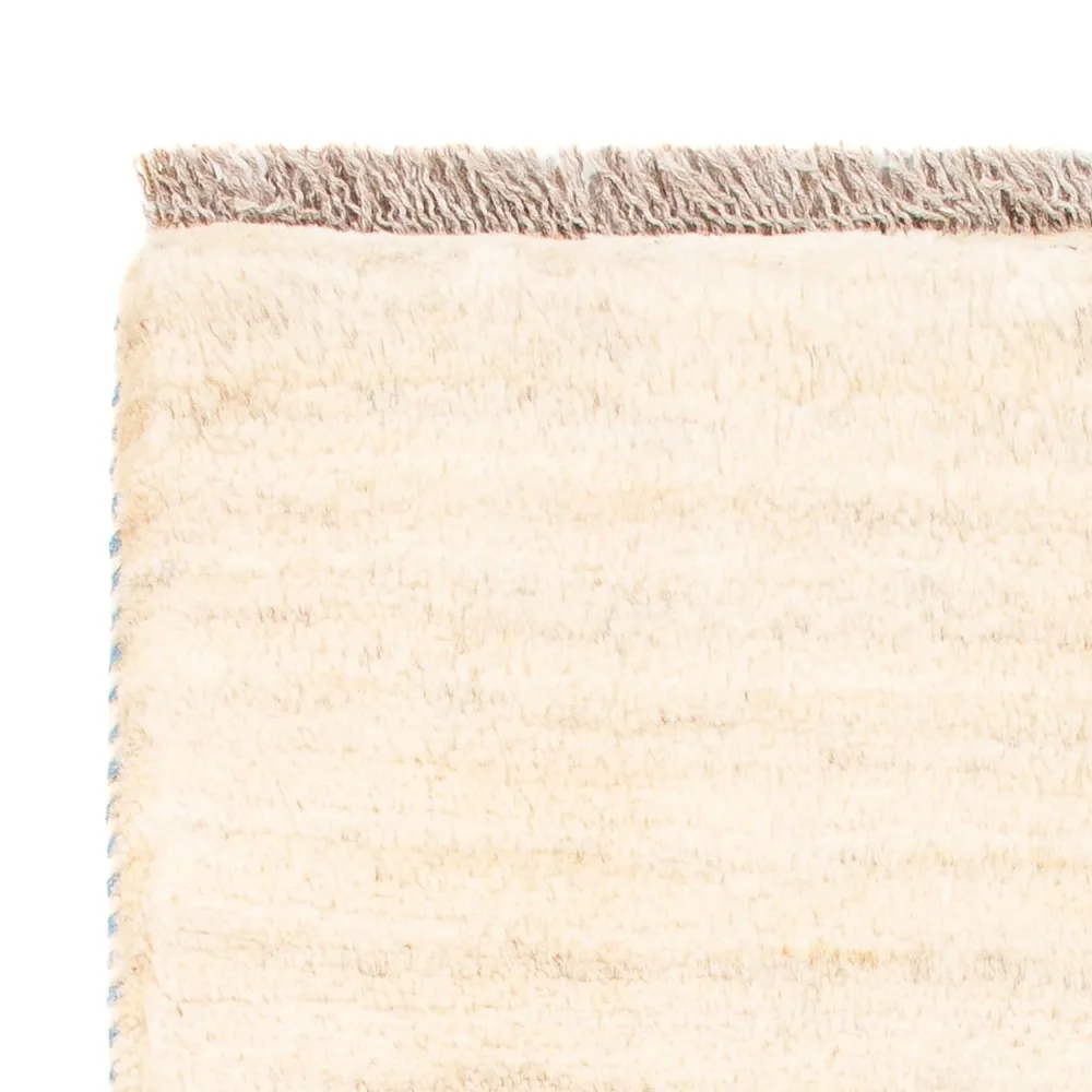 Gabbeh-teppe - persisk - 85 x 60 cm - lys beige
