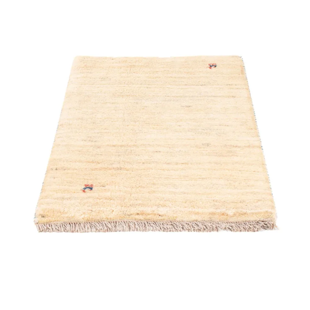 Gabbeh-teppe - persisk - 85 x 60 cm - lys beige