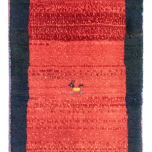 Gabbeh-teppe - persisk - 60 x 40 cm - oransje