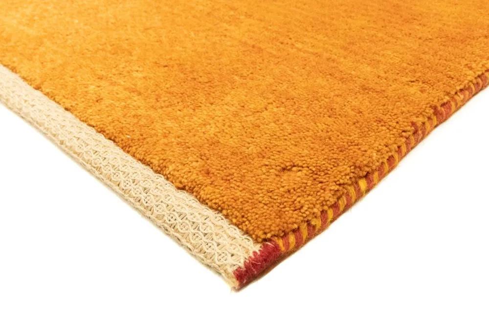Gabbeh-teppe - persisk square - 94 x 80 cm - gull