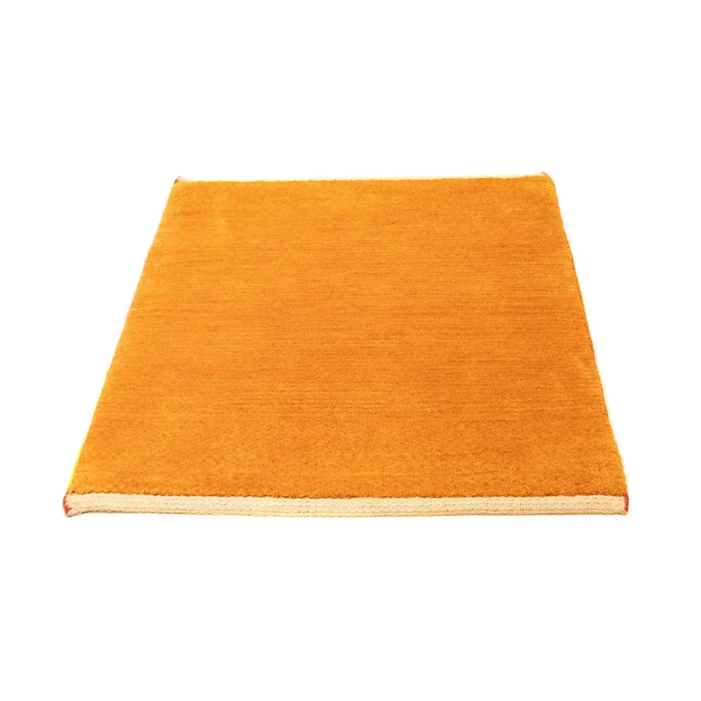 Gabbeh-teppe - persisk square - 94 x 80 cm - gull