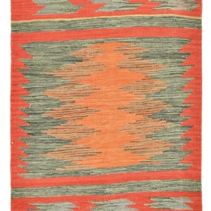 Kelim teppe - Trendy - 141 x 101 cm - flerfarget