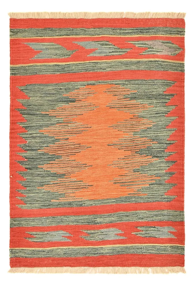 Kelim teppe - Trendy - 141 x 101 cm - flerfarget