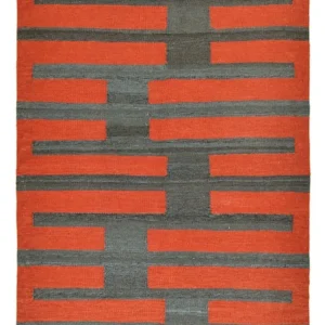 Kelim teppe - Trendy - 144 x 107 cm - flerfarget