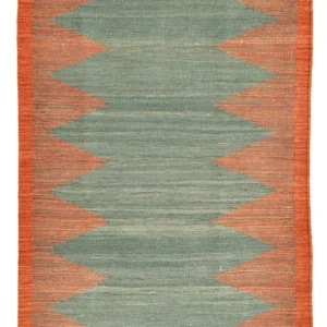 Kelim teppe - Trendy - 148 x 106 cm - flerfarget