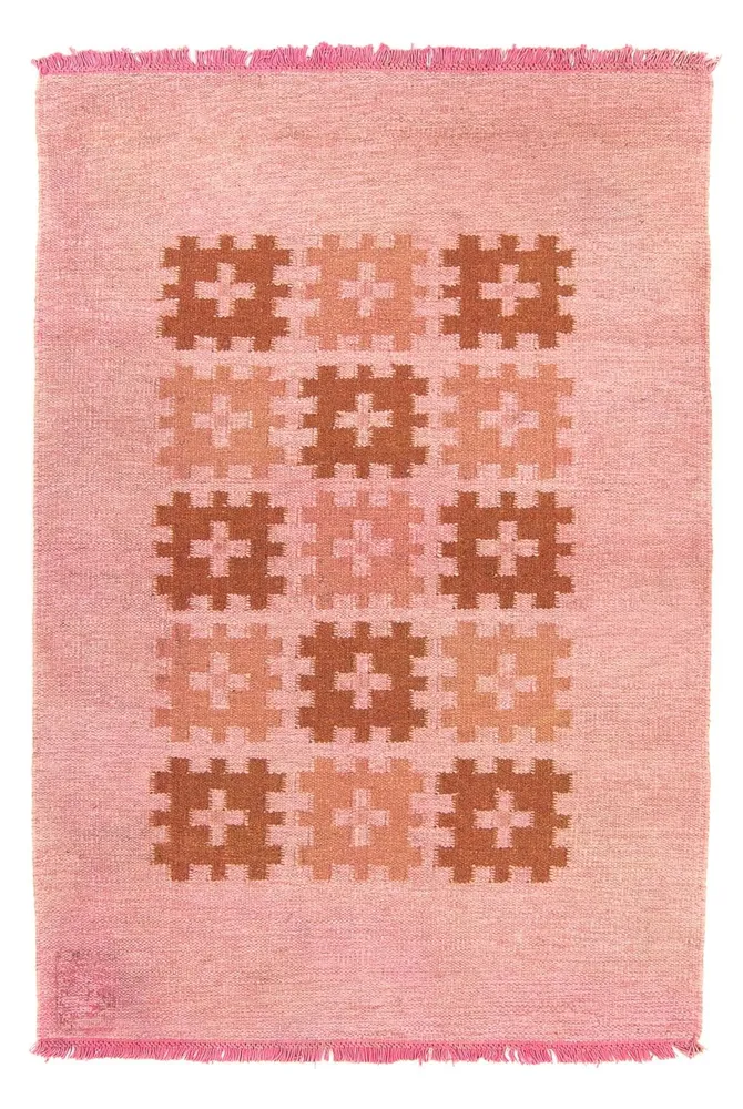 Kelim teppe - Trendy - 179 x 117 cm - rosa