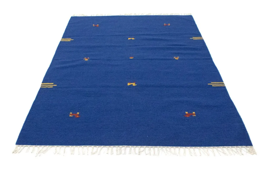 Kelim teppe - Trendy - 180 x 120 cm - blå