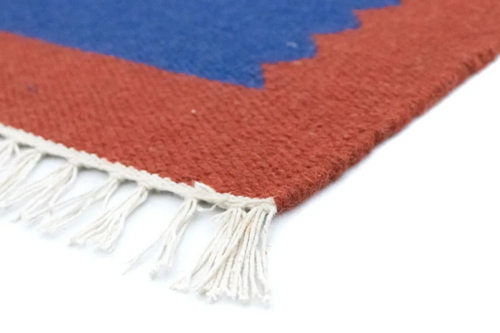 Kelim teppe - Trendy - 180 x 120 cm - blå