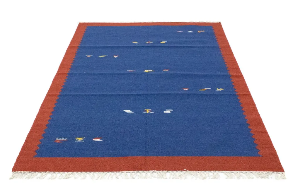 Kelim teppe - Trendy - 180 x 120 cm - blå