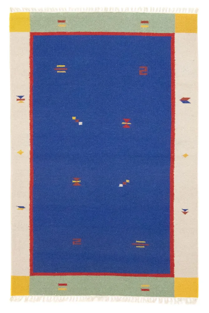 Kelim teppe - Trendy - 180 x 120 cm - blå