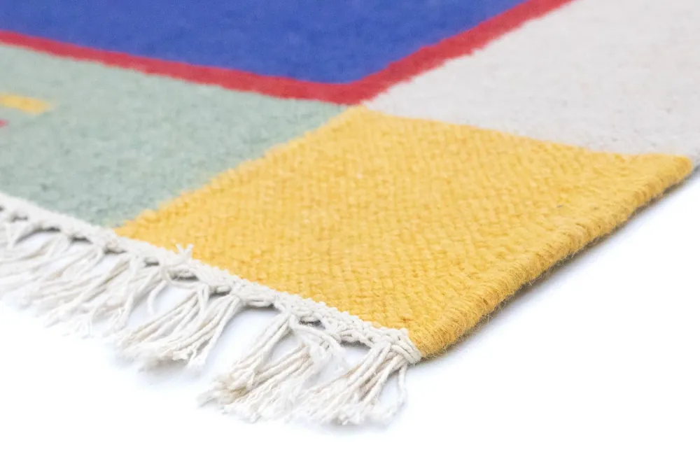 Kelim teppe - Trendy - 180 x 120 cm - blå