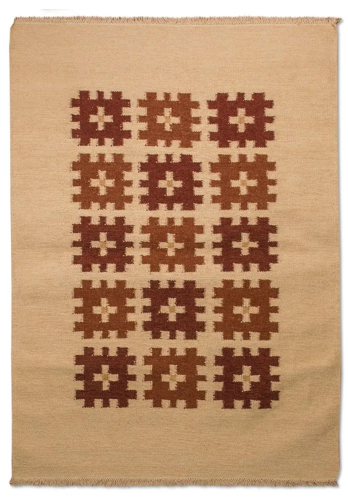 Kelim teppe - Trendy - 180 x 120 cm - rød