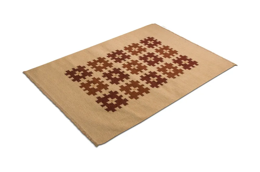Kelim teppe - Trendy - 180 x 120 cm - rød