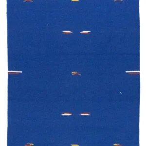 Kelim teppe - Trendy - 180 x 120 cm - blå