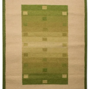 Kelim teppe - Trendy - 180 x 120 cm - grønn
