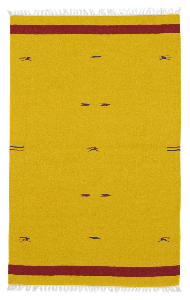 Kelim teppe - Trendy - 180 x 120 cm - gul