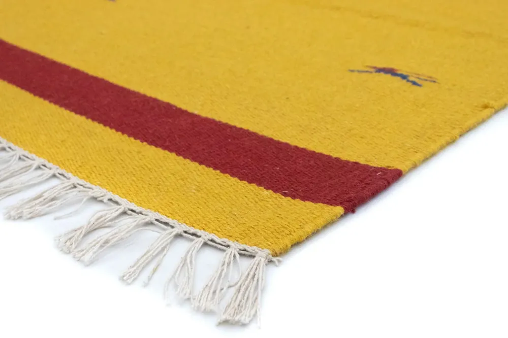 Kelim teppe - Trendy - 180 x 120 cm - gul