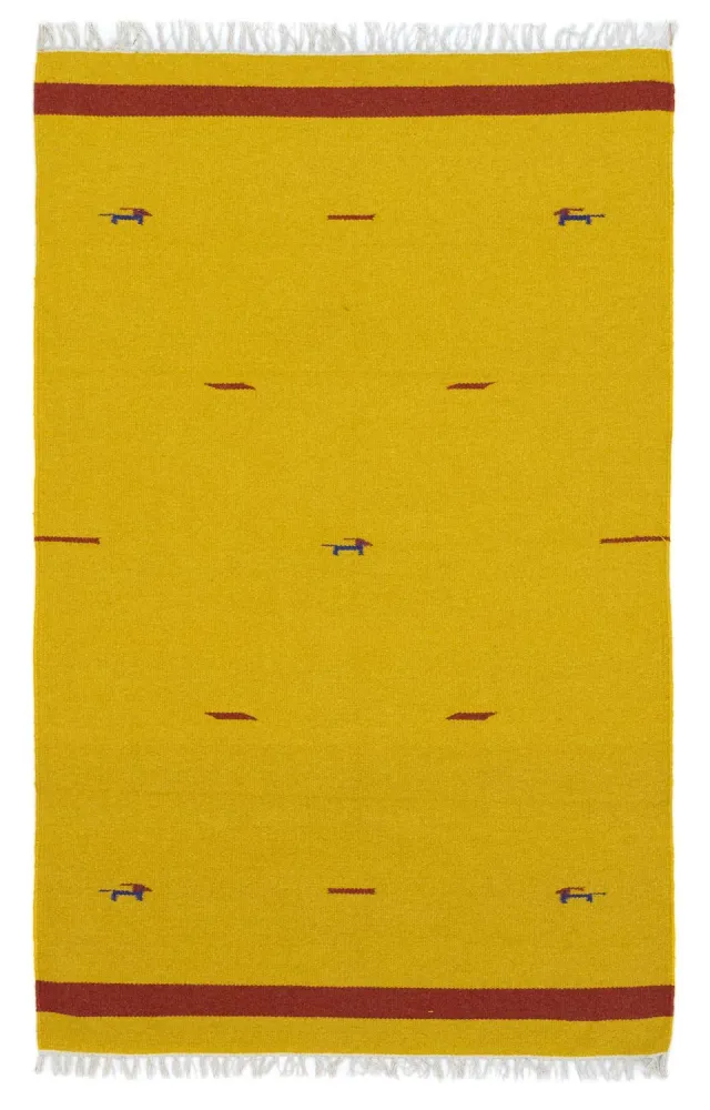 Kelim teppe - Trendy - 180 x 120 cm - gul