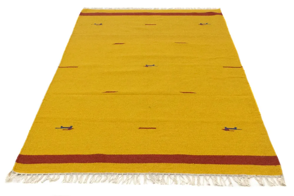 Kelim teppe - Trendy - 180 x 120 cm - gul