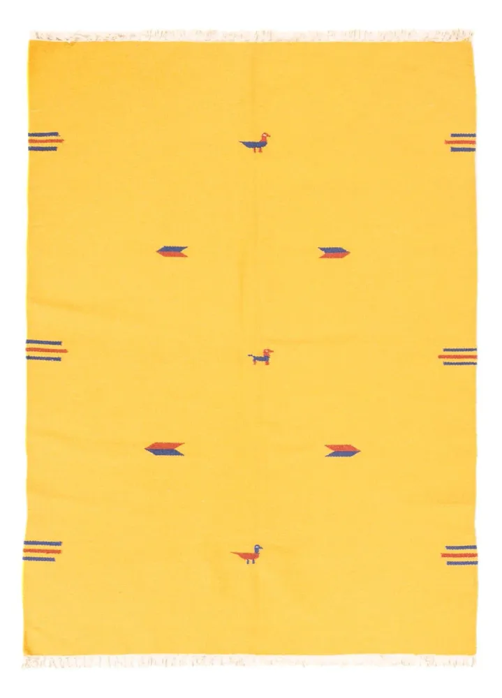 Kelim teppe - Trendy - 180 x 120 cm - gul